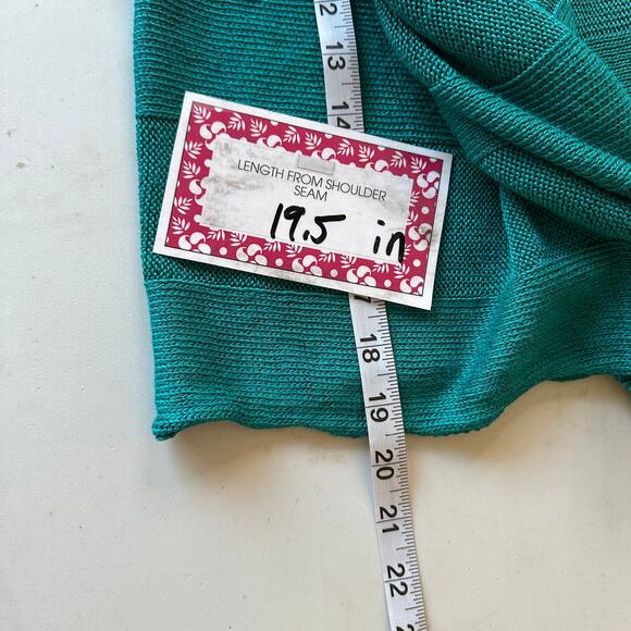 Eileen Fisher Womens Blue Linen Silk Cardigan Size Small Petite Striped Simple - Picture 8 of 13